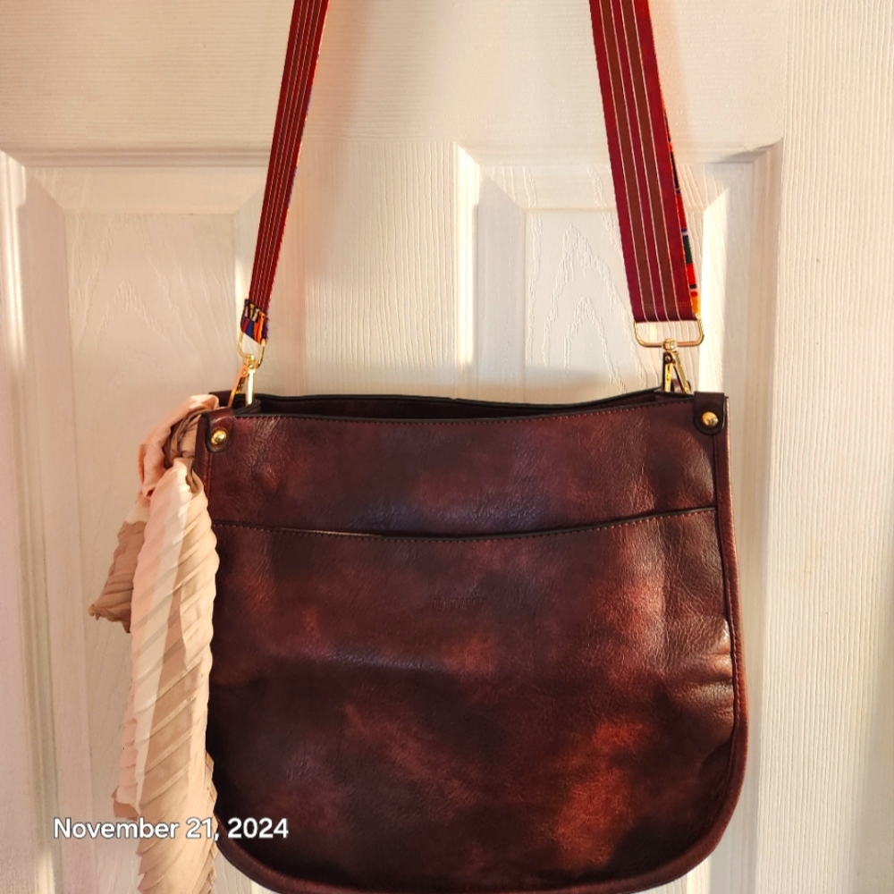 NWT , Burgundy vegan leather purse/Madden wristlet bundle